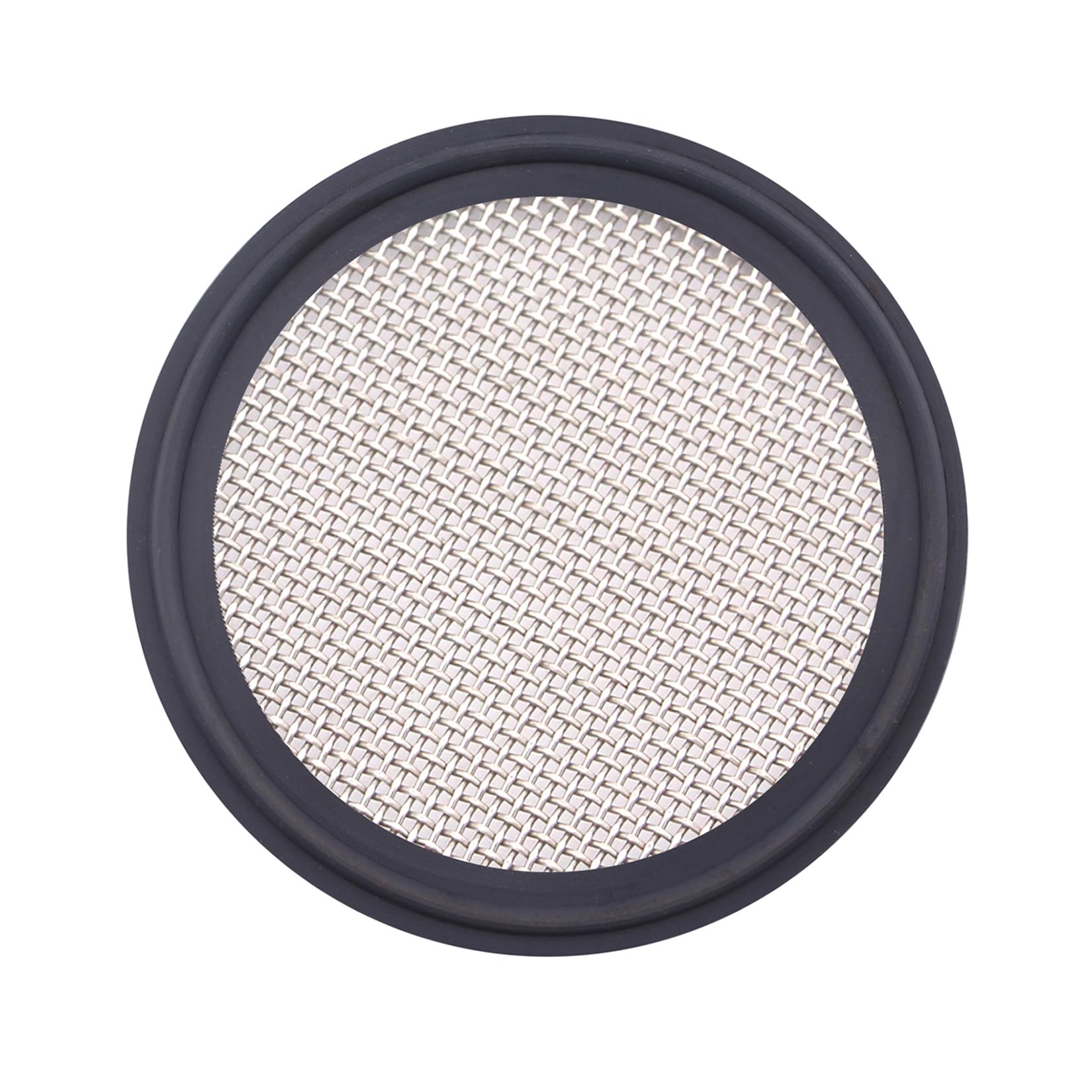 DERNORD 2.5" FKM Sanitary Gasket w/Stainless Screen - Tri Clamp Clover (20 Mesh)