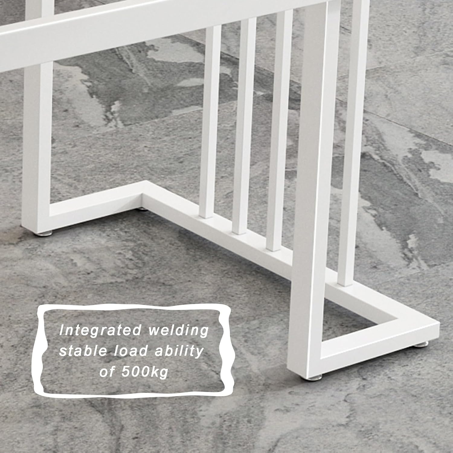 Height 28.7" Metal Table Legs Load Ability 500 Kg Reinforced Crossbar Desk Leg Water Proof and Wear-Resistance Dining/Conference Table Base Compatible with Tabletops Made of Various Materials