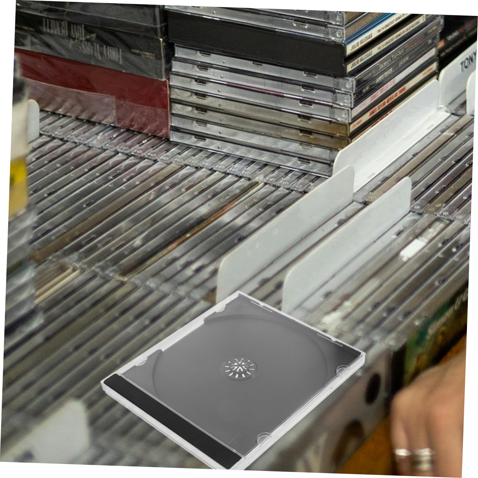 Alipis 25 Pz Custodia Cd Custodia Del Disco Portadisco Custodie Cd Del Organizer Porta Supporto Per Dvd Trasparente Per Custodie Per Plastica