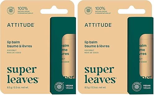 Miniatura 10 de ATTITUDE Bálsamo labial sin plástico, ingredientes verificados a base de plantas y minerales verificados por EWG, productos de cuidado personal