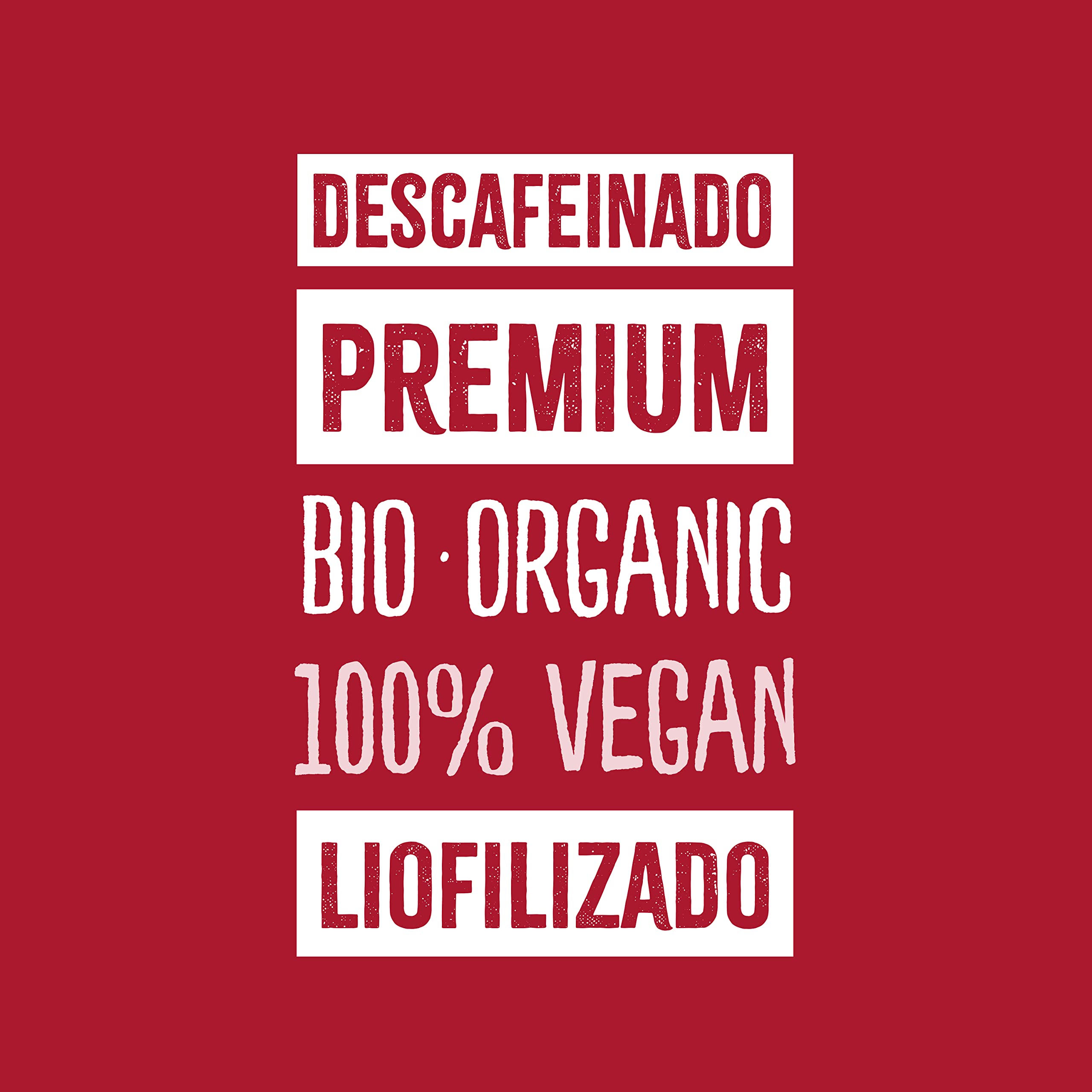 NaturGreen - Biocoffee Descafeinado Bio, Pack 6 x 100 g, Café Soluble Ecológico Instantáneo, Sin Cafeína, Vegano y Sostenible, Agricultura Ecológica