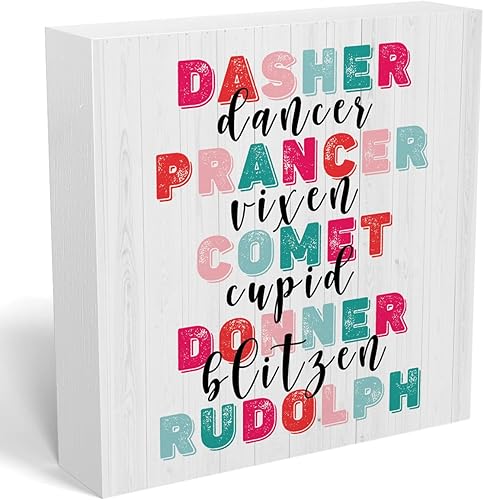 Miniatura 10 de Divertido letrero navideño con texto "Lets Get Lit", decoraciones navideñas para interiores, accesorios de escritorio de invierno y Navidad,