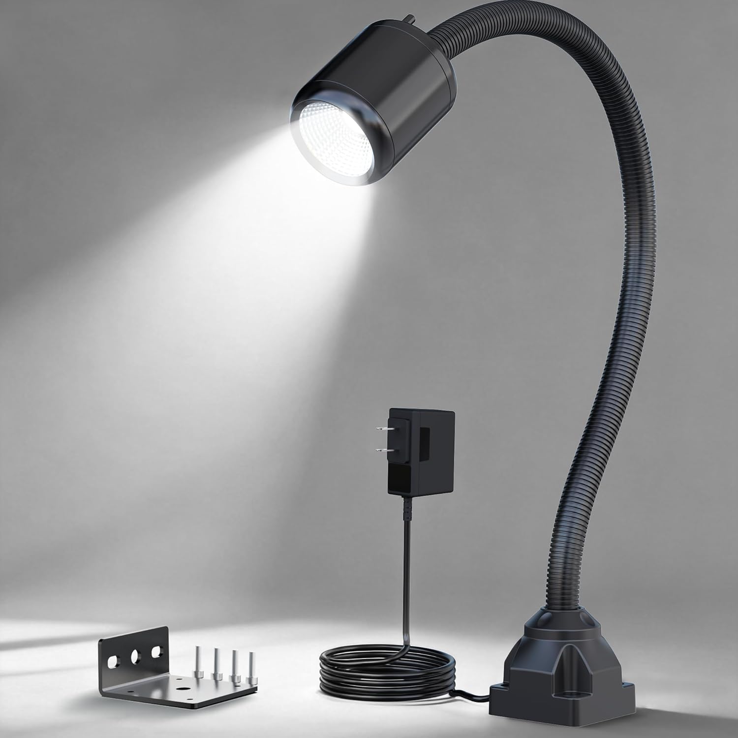 Led Machine Light, Flexible Work Lights IP65 Waterproof Lathe Milling Lights, Drill Press Light Industrial Lighting