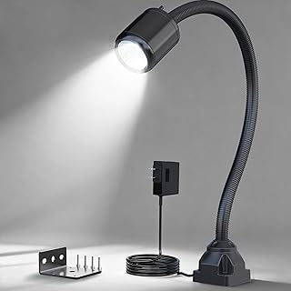 Led Machine Light, Flexible Work Lights IP65 Waterproof Lathe Milling Lights, Drill Press Light Industrial Lighting