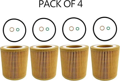 Miniatura 2 de GaeaAuto 11427953129 - Juego de elementos de filtro de aceite para BMW 128 135 323 325 328 330 335 428 435 528 528 530 535 640 740 Hybrid 3 5 7 M235