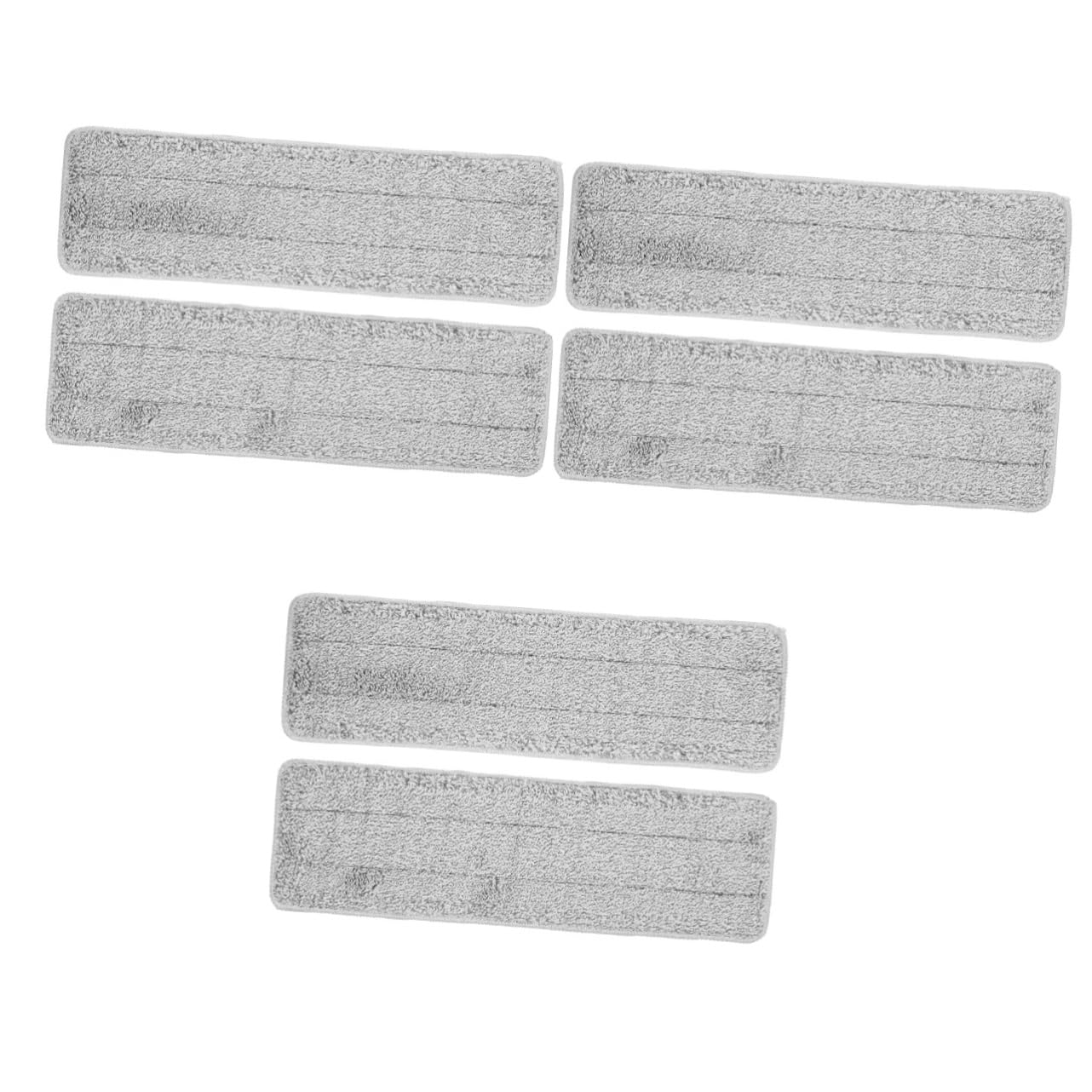 PACKOVE 3 Set Mop Commerciale Bagnato con Pastiglie Riutilizzabili Scopa Testine di Ricambio Bagno Mop Riutilizzabile Ricarica Mop Pad Tampone Casa Grigio Fibra Superfine 2 Pezzi*3