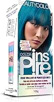 Color Inspire Turquesa Anima Blue Creme Tonalizante Pigmentação Direta – Cores Vibrantes e Hidratação Intensa - Até 20 Lavagens – Fórmula Liberada