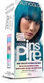 Color Inspire Turquesa Anima Blue Creme Tonalizante Pigmentação Direta – Cores Vibrantes e Hidratação Intensa - Até 20 Lavagens – Fórmula Liberada