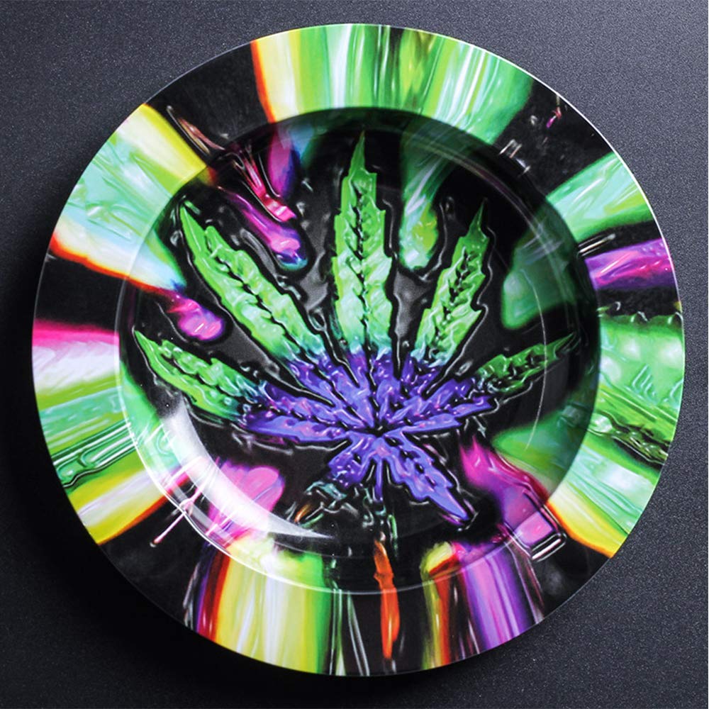 Yooce Marijuana Leaf Cigarette Ashtray Cannabis Weed Ash Tray