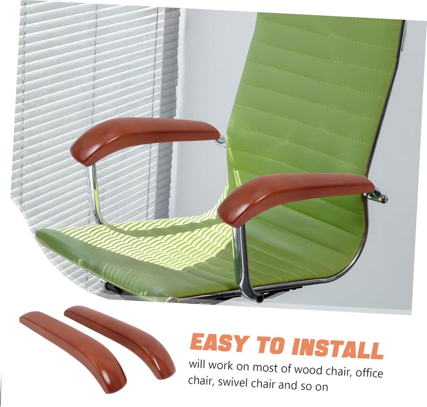 Gadpiparty 1 Pair Office Chair Arm Pads Comfortable Replacement Armrest Cushions for Ergonomic Support for Office Chairs of Wooden Armrest Pads