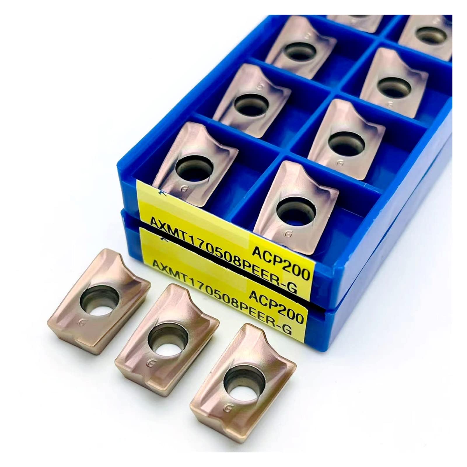 10 Piezas AXMT170508PER-G ACP200 Herramienta de torneado Interna CNC Torno AXMT 170508 Carburo AXMT170508 Herramienta de torneado