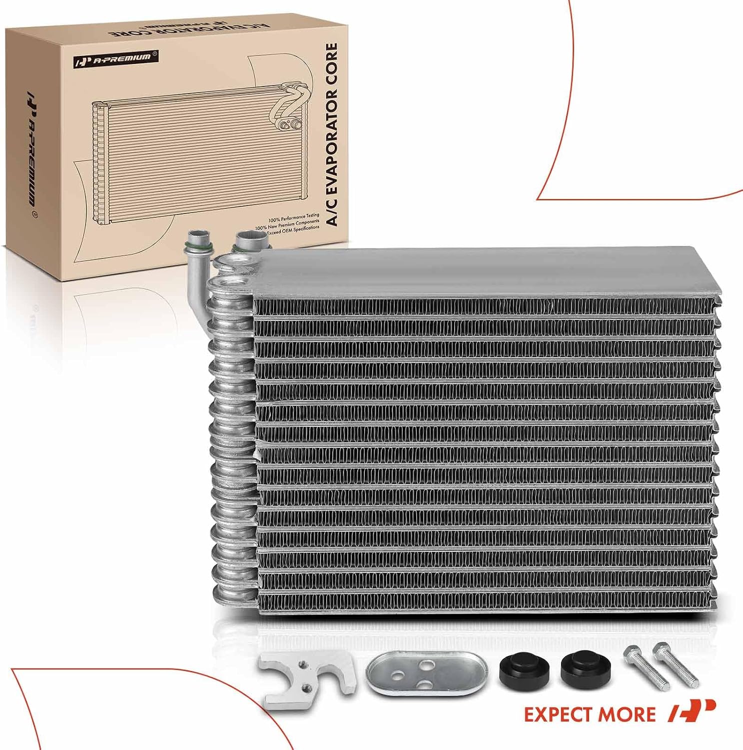 A-Premium AC Evaporator Core Compatible with Volkswagen Touareg 2004-2018 & Audi Q7 2007-2015, Q7 2008 V8 4.2L & Porsche Cayenne 2006/2009-2010