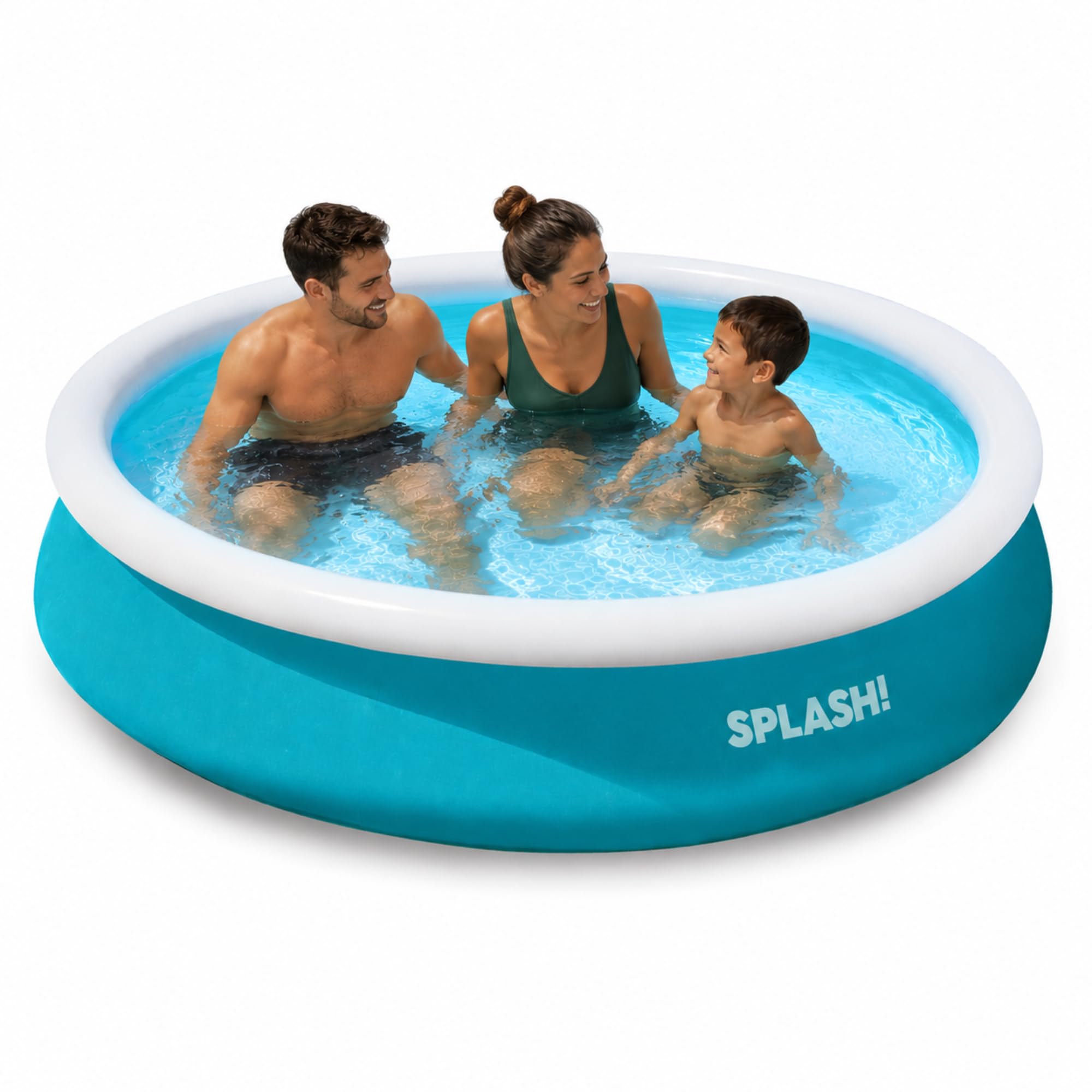 Piscina gonfiabile rotonda da esterni, per tutta la famiglia, piscina da giardino, diverse misure: 2,4m, 3m e 3,6m