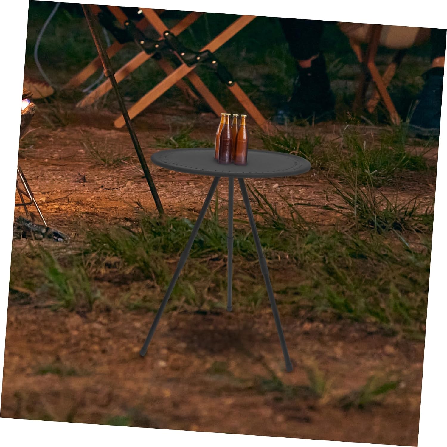 Yardwe Stable Folding Round Table for Camping Hiking and Outdoor Events Portable and Sturdy Design image 2
