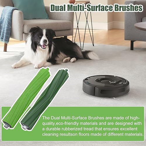 Miniatura 5 de HOQIQEWR Piezas de repuesto Cepillos de rodillo para iRobot Roomba i&&J Series E5 E6 i1 i1+ i7 i7+ i7 I7 Plus i6 i6+ i3 i3+ i4 i4+ i8 i8 j7 j7+