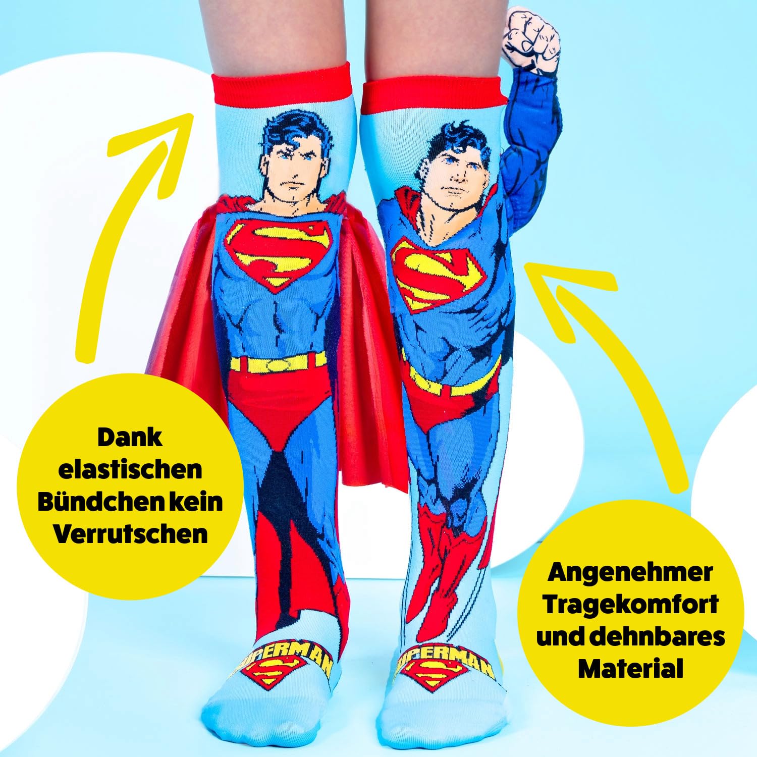 Madmia Superman Socken Par de Calcetines, carbón, 6-99 para Niñas