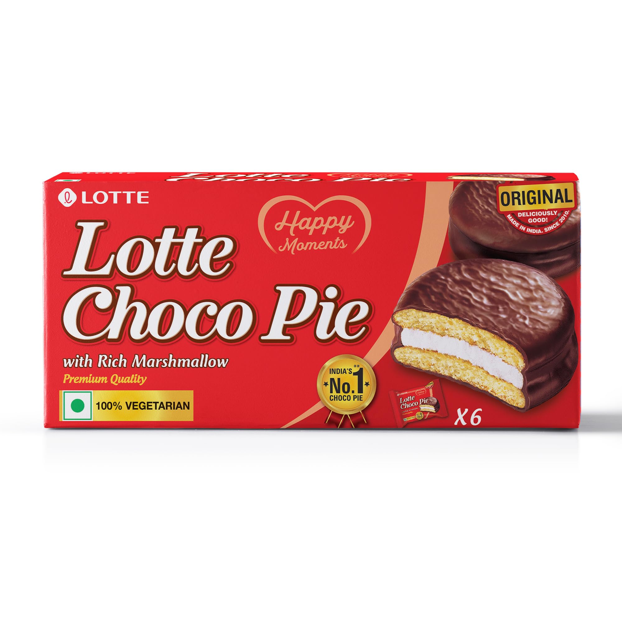 ayu-any　LOTTE CHOCOPIE まとめ売り Lotte Choco Pie 168Gm Value Pack, Chocolate (Pack Of 6) : Amazon