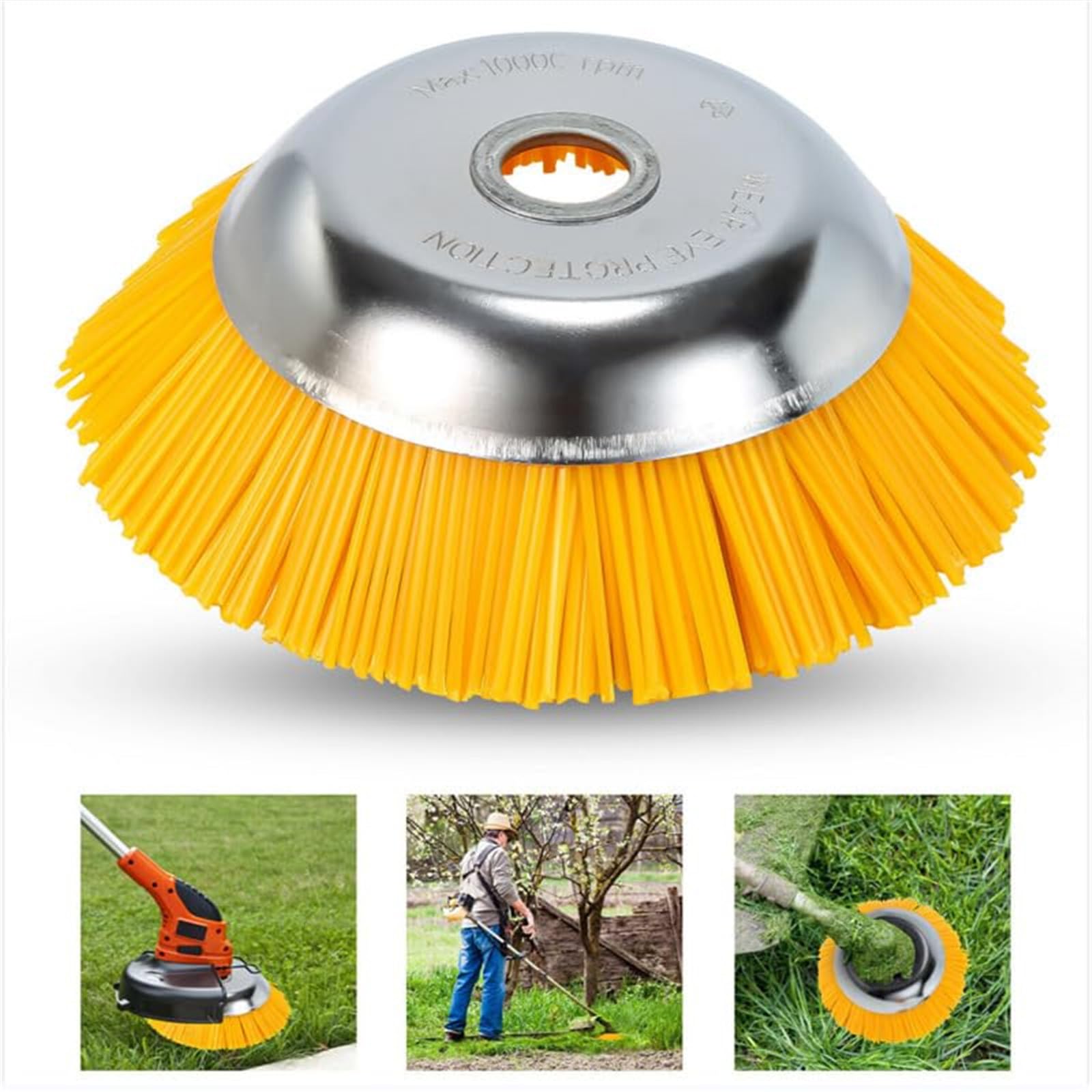 Tête de désherbage, Tete de Débroussailleuse G80 Pro, Tete Brosse Débroussailleuse Multifonctionsen Nylon Tête, pour Tondeuses à Gazon, Coupe Bordures et Désherbage