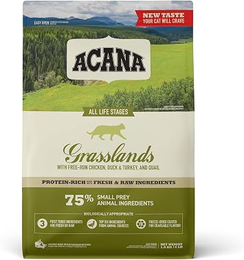 ACANA Grassland Cat Food, 4.0 lbs 1.8 kg x 1