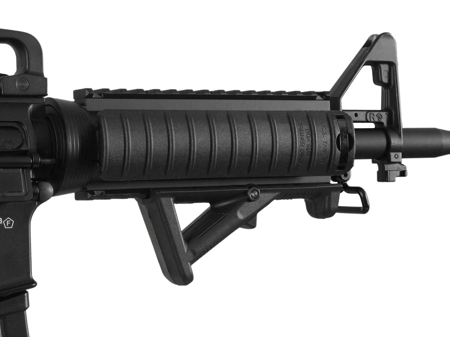 CYMA pescó el extremo delantero Grip / Empuñadura frontal - negro, para Weaverrails (20-23mm)