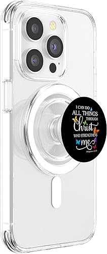 Miniatura 10 de I Can Do All Things Through Christ Butterfly Art - PopSockets religiosos intercambiables PopGrip