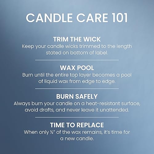 Miniatura 5 de Yankee Candle - Vela en pilar, mediana, Ocean Air Signature, 404 g (14.25 onzas)