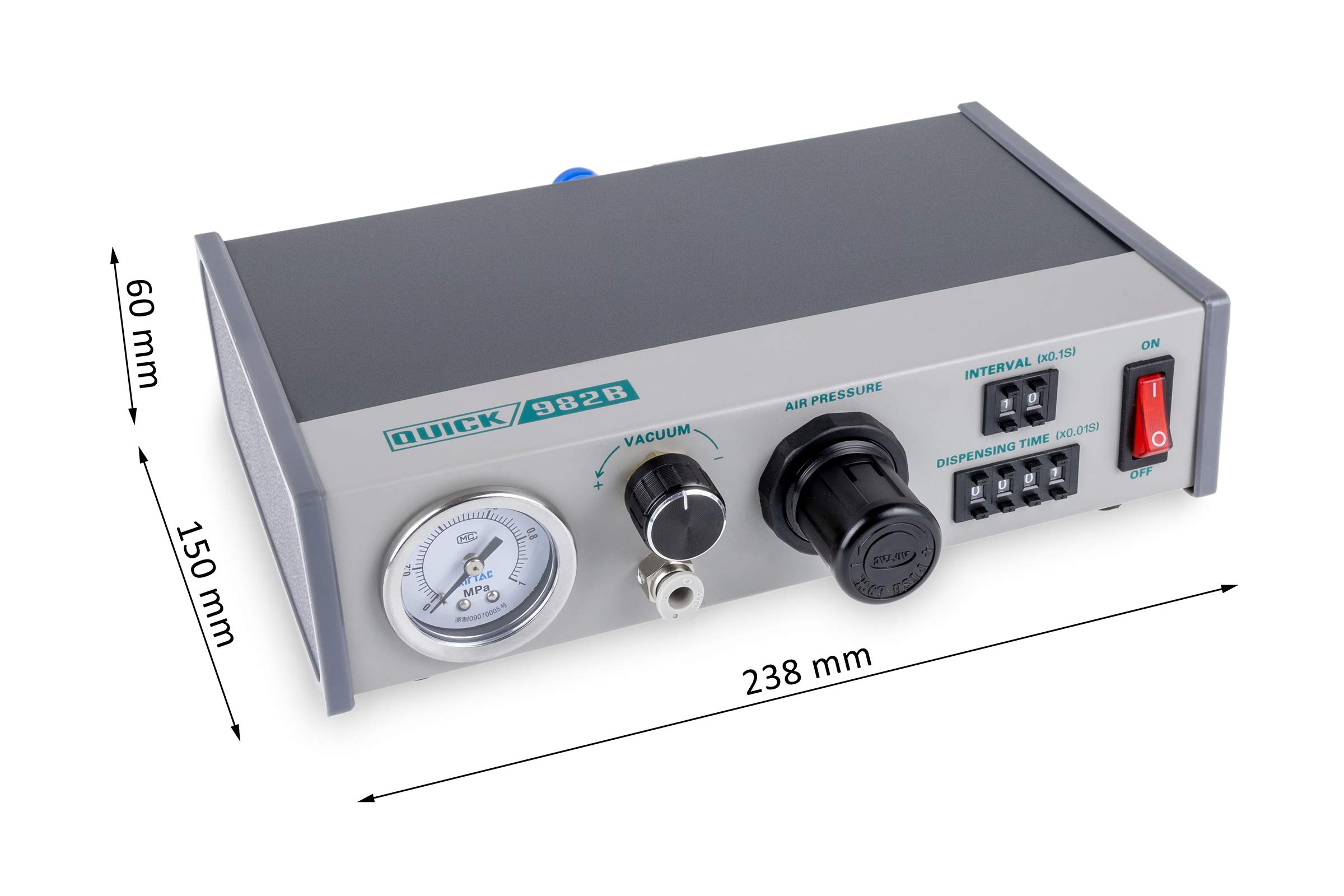 QUICK QU982B Hand-Dispenser für industriellen Einsatz komplettes Starter-KIT mit 10cc & 30cc Kartuschen