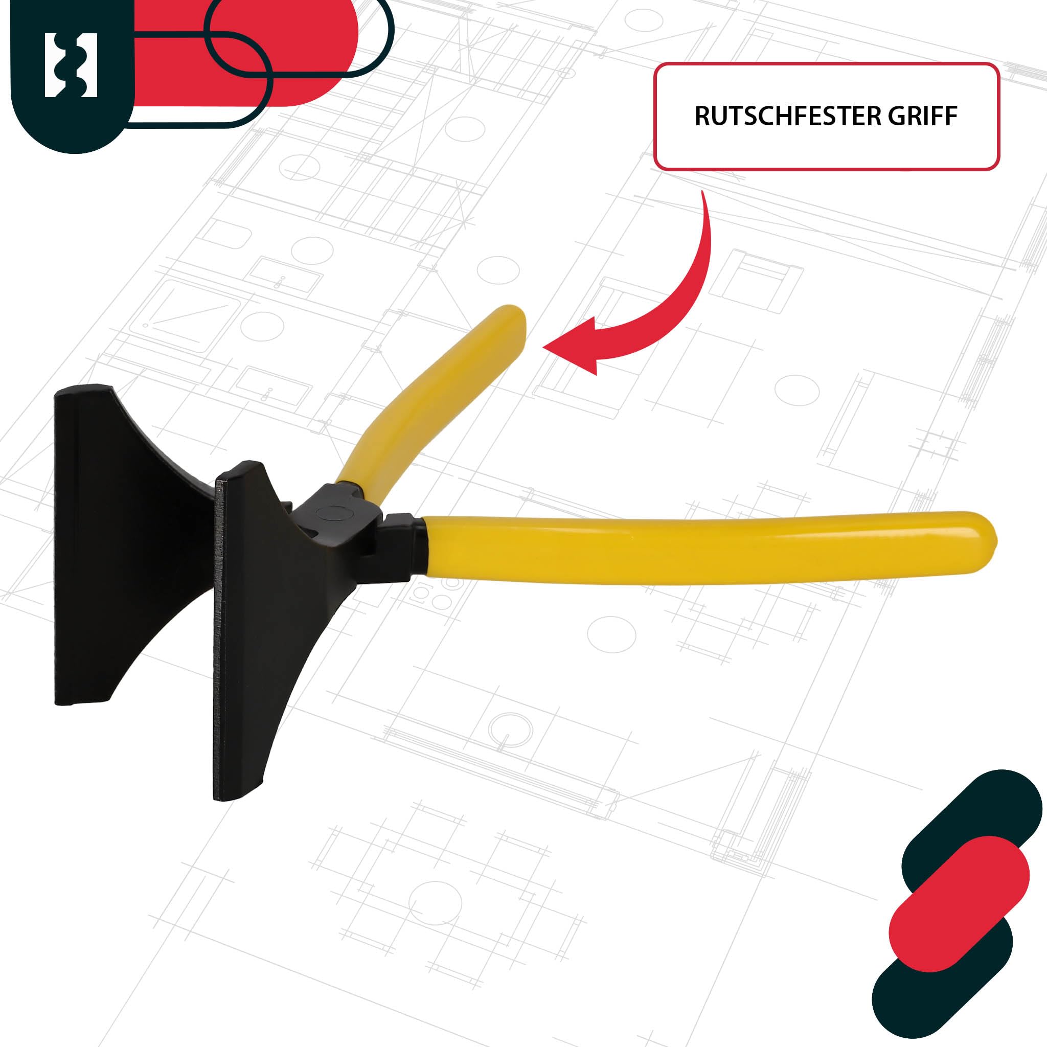 KOTARBAU® Szczypce składane proste 10 cm, szerokie szczypce do blachy