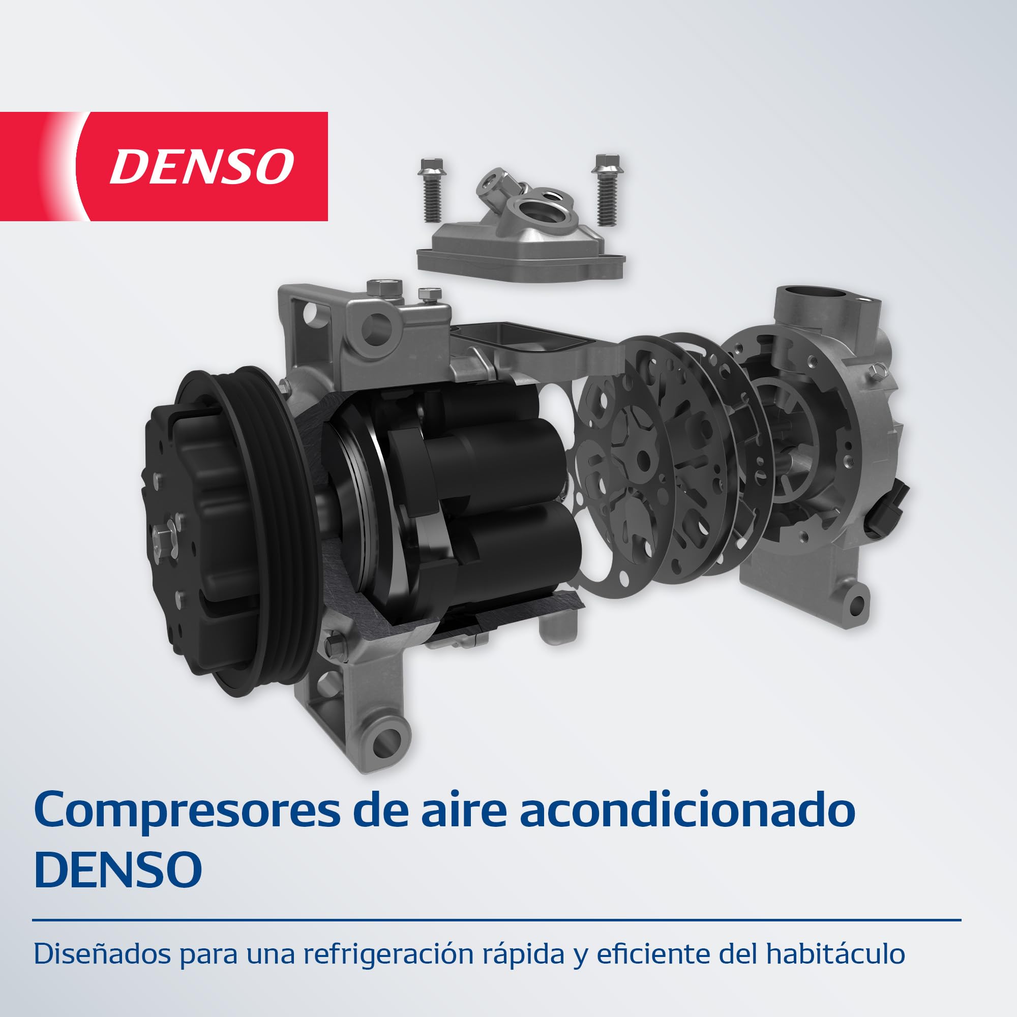 DENSO Compresor de aire acondicionado (Número de pieza DCP32006K) para climatización del vehículo – Calidad OE, sustitución de ajuste directo, rendimiento fiable, refrigeración eficiente