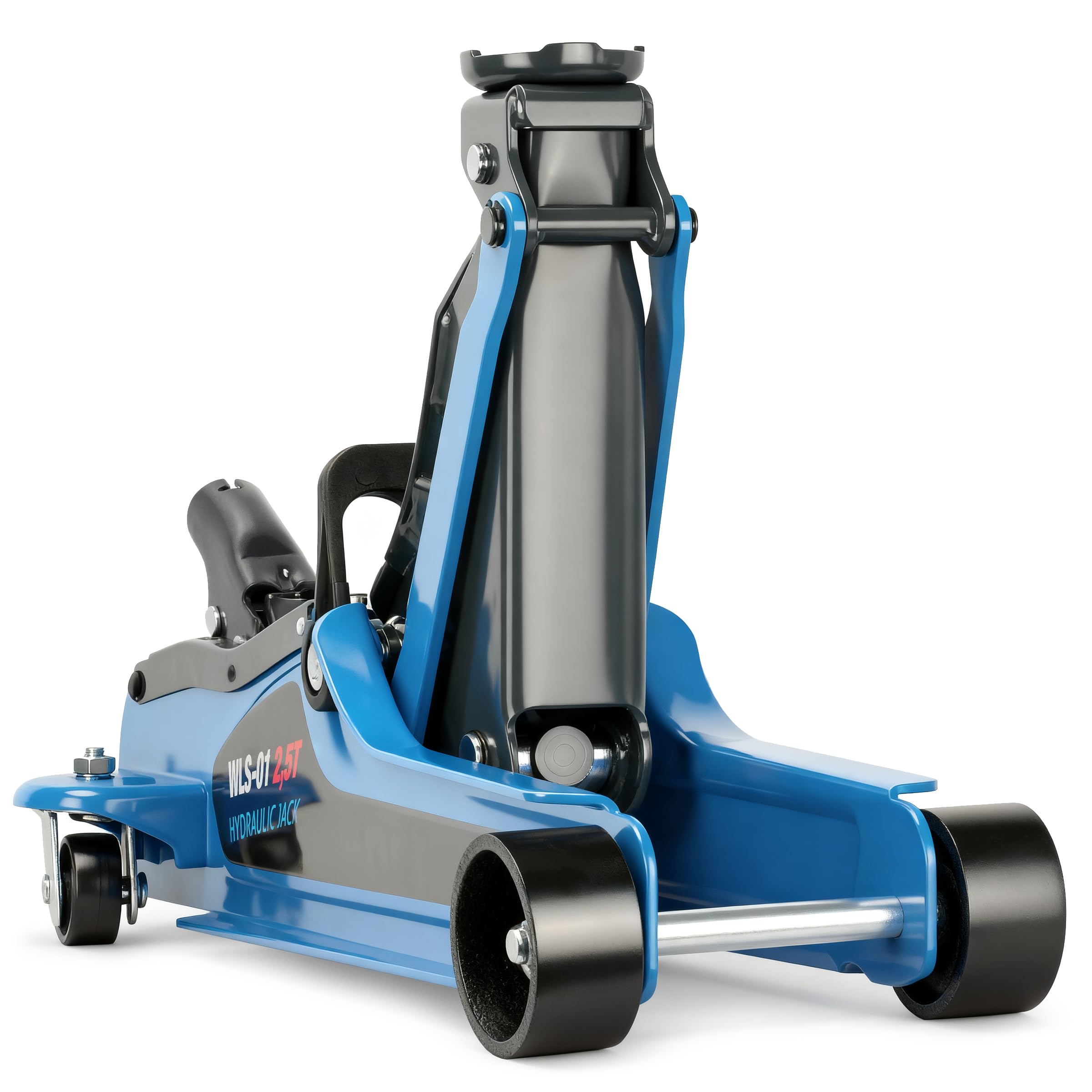 Podnośnik hydrauliczny 2,5T WLS-01 z niskim profilem 85 mm, wysokość maks. 365 mm do samochodów sportowych i SUV