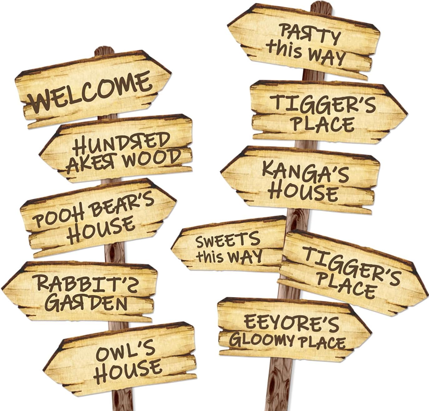 Baby Shower Decorations 11PCS Arrow Party Signs Birthday Decor Double Sided Sign for Oh Baby Party