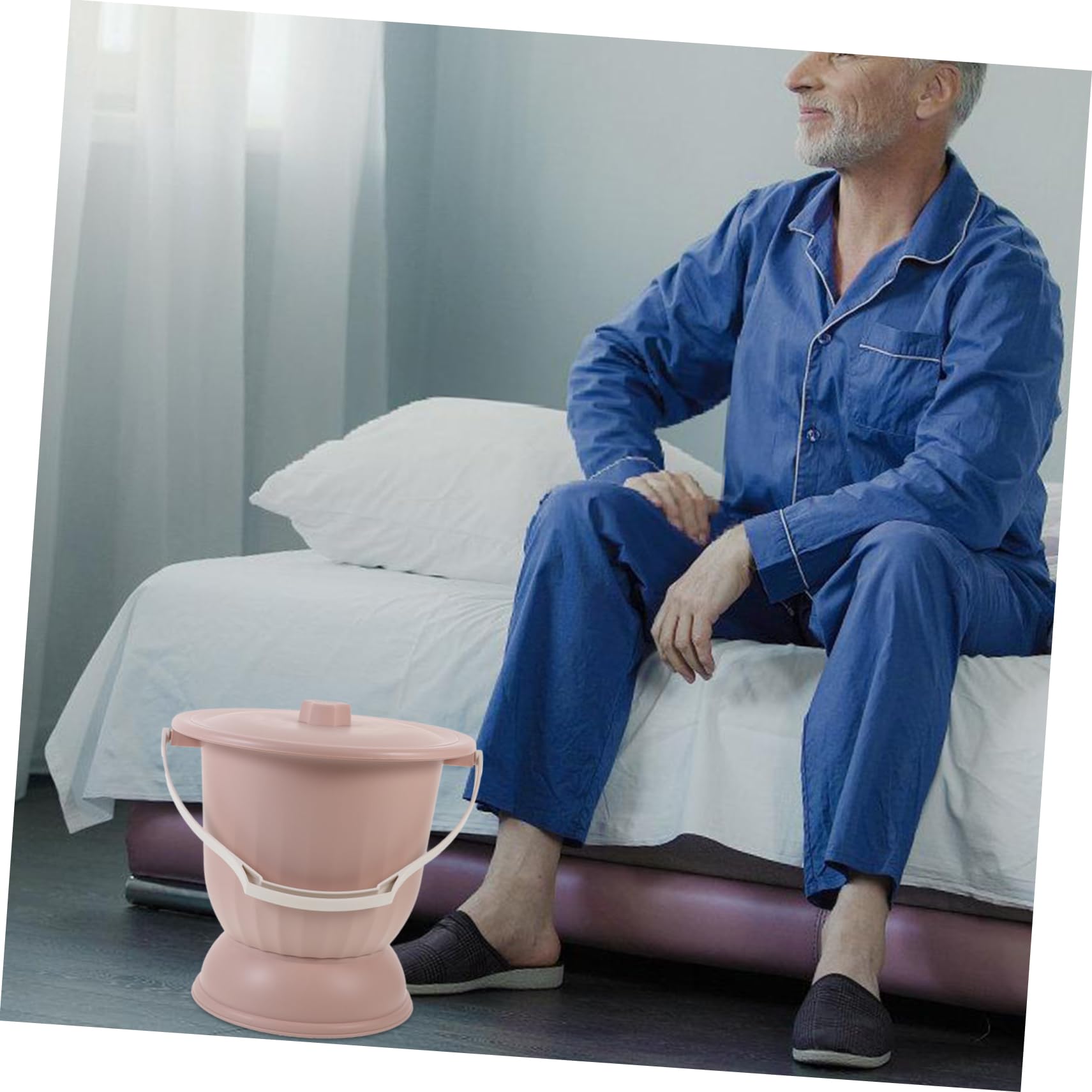 Orinal Tapa de Pp 4, 5 L para Uso Nocturno en Casa