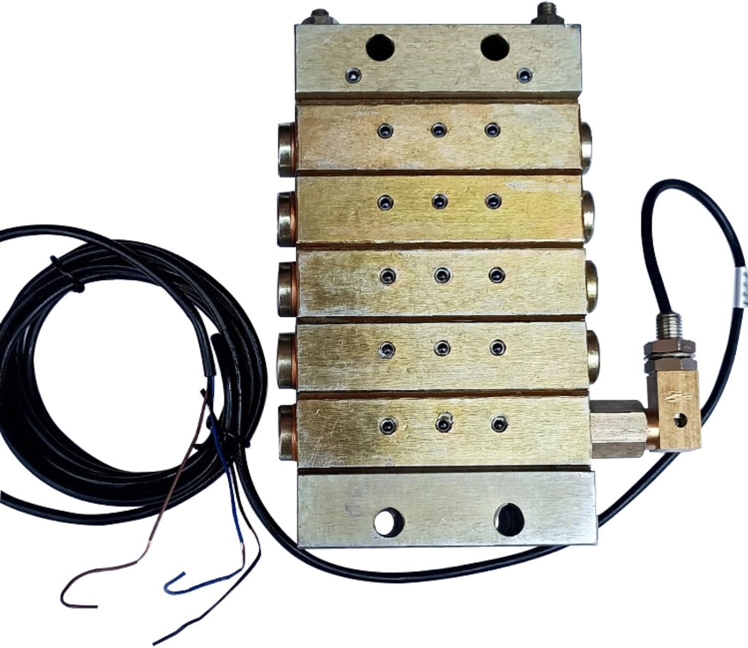 1pcs Progressive Type Plate lubricating Oil Distributor(1000 1in12out+Switch)