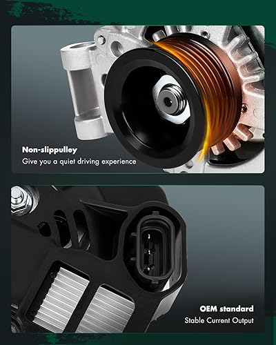 Miniatura 5 de SCITOO Alternador apto para Land Rover para Range Rover 2006-2007, para Range Rover Sport 2006-2007, LR3 2005-2007, 4.2L 4.4L- 12V 150Amp CW S6