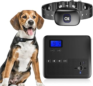 2 in 1 Wireless Dog Electric Fence, Portable Pet Boundary Safe Containment System, with Remote Waterproof Training Collar Receiver, Adjustable Range Sizes, Harmless, for 1 2 3 Dogs,for1dog