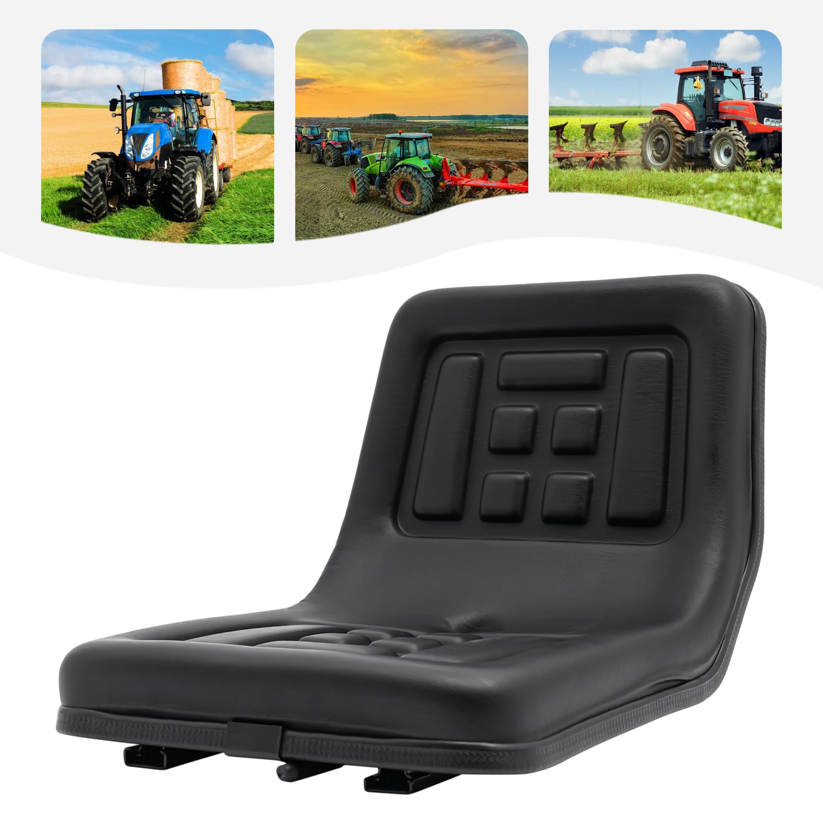 Asiento para carretilla elevadora, asiento para tractor, asiento de remolque, miniexcavadora, cortacésped, carretilla elevadora, asiento de poliuretano