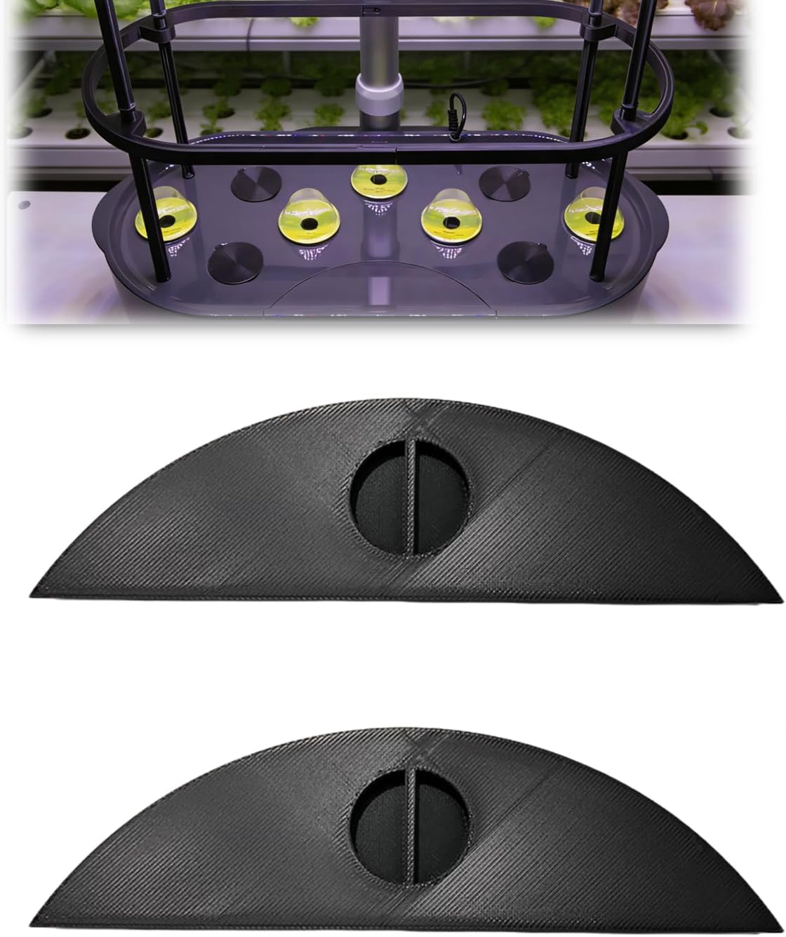 Hydroponic System Replacement Part Water Port Cover Cap Compatible with AeroGarden Bounty, Easy to Install(2Pcs)