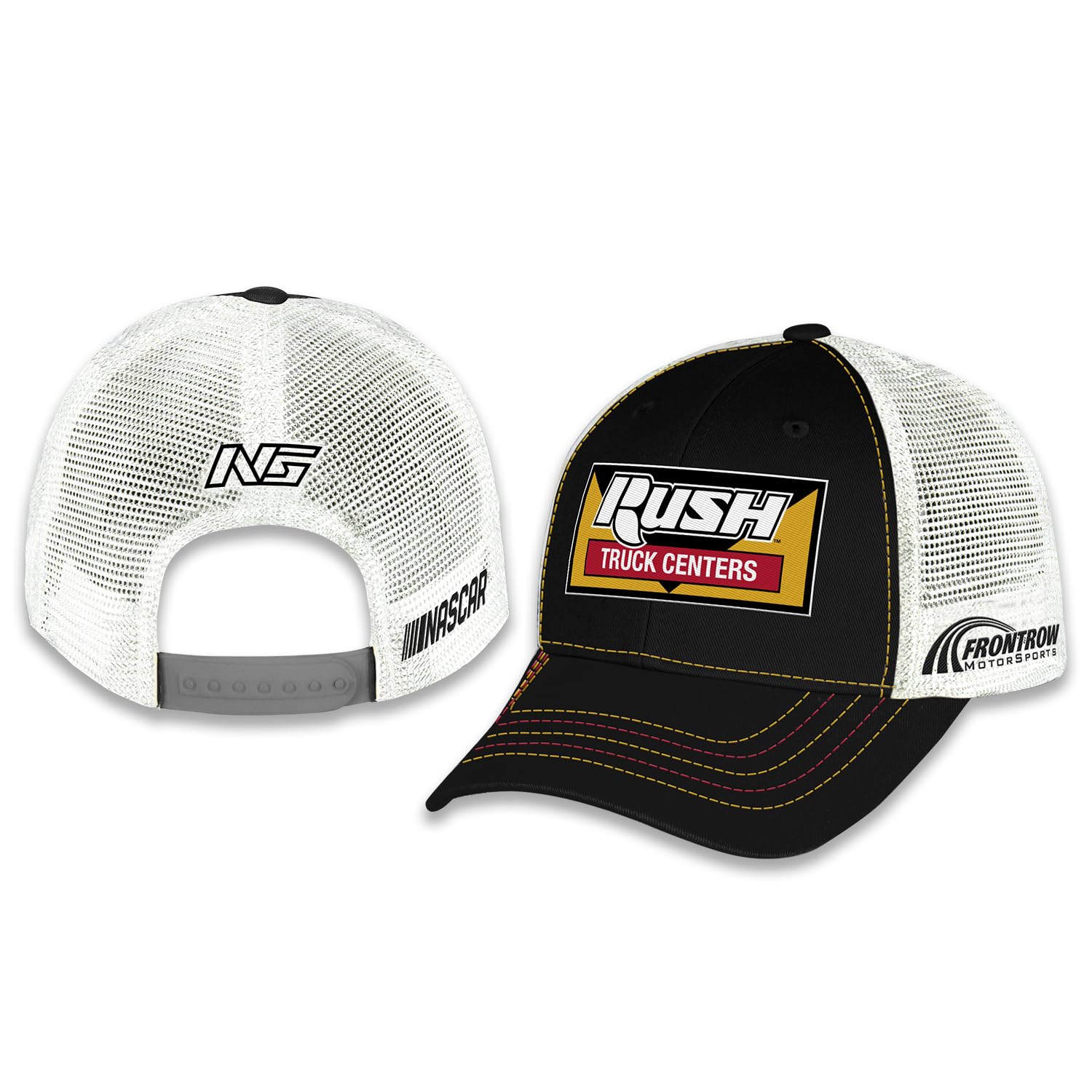 Checkered Flag Sports Noah Gragson #4 NASCAR 2025 Sponsor Mesh Snapback Black Hat