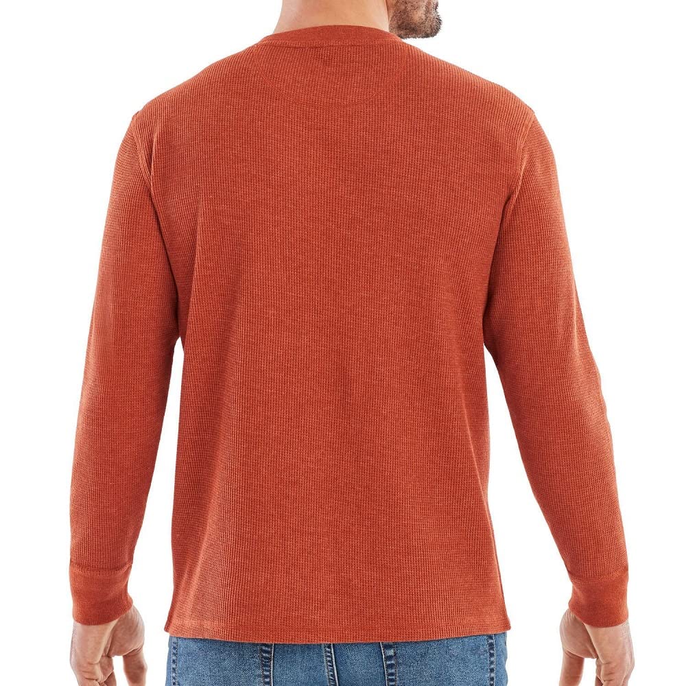 Member's Mark Waffle Thermal Crew (XXL, Harvest Red Heather)