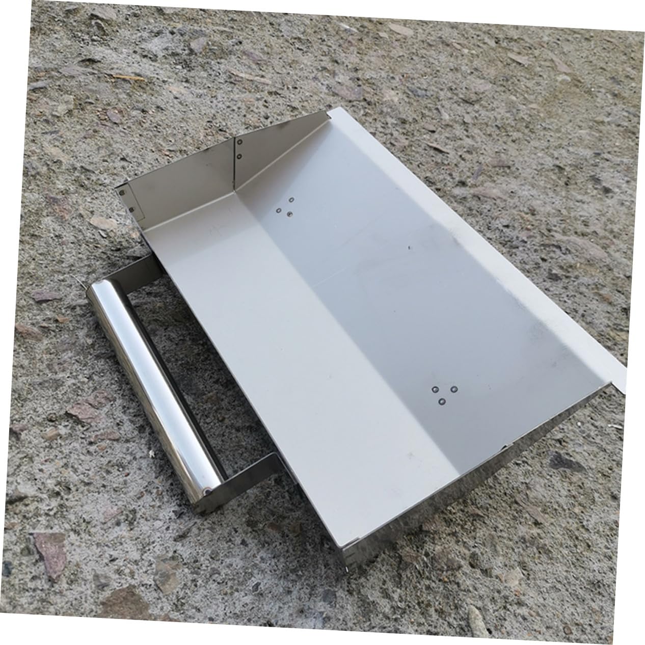 Frattazzo per Intonaco in Acciaio Inox Argento, Finitura Muratura | Leggero e Facile da Pulire, Resistente alla Ruggine, Uso Multiplo per Cemento e Stucco