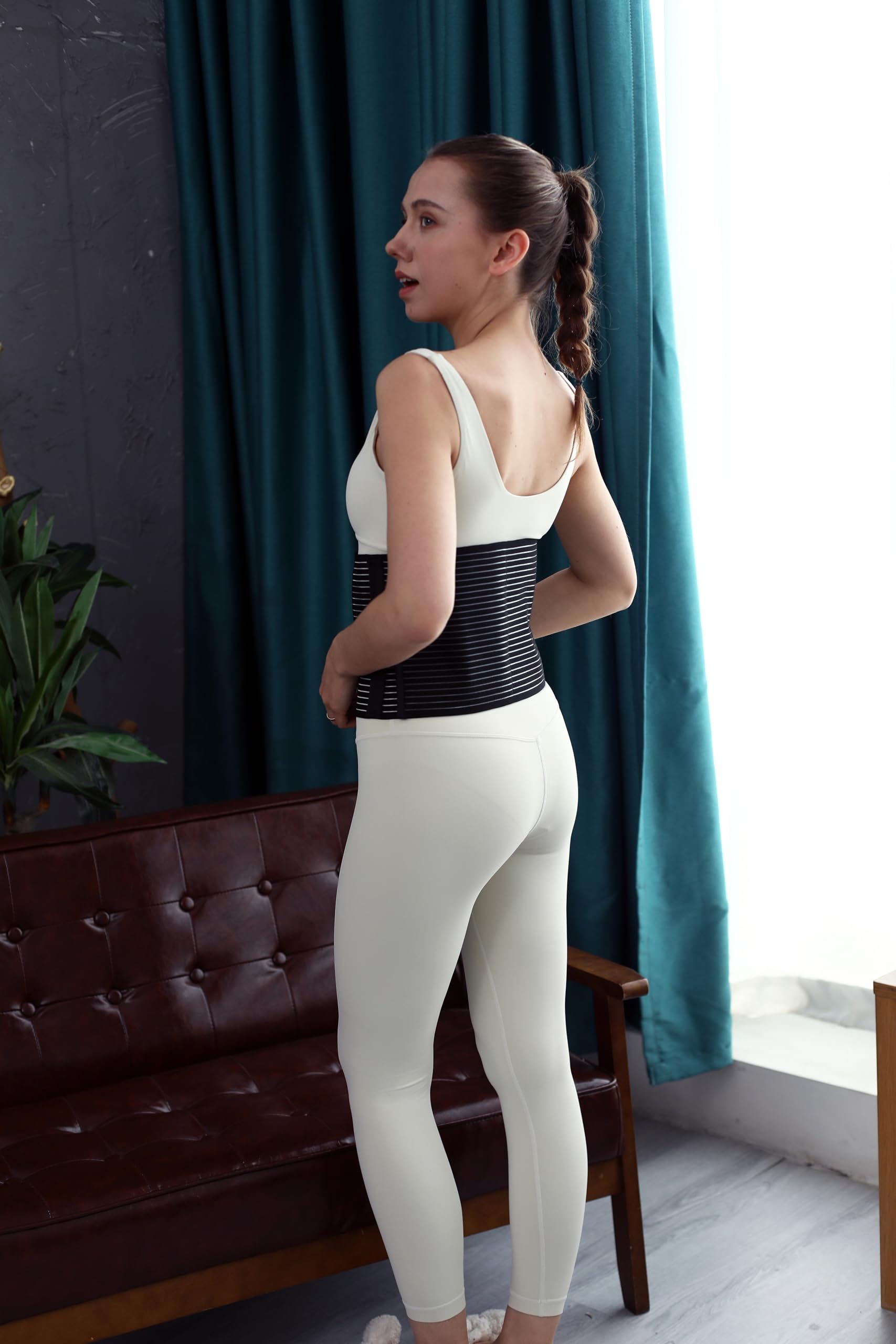Fascia ernia ombelicale. Cinto per ernia ombelicale - Sostegno per ernia addominale. Fascia per ernia ombelicale uomo e donna. Cintura ernia ombelicale terapeutica: 2 cuscinetti di compressione (L/XL)