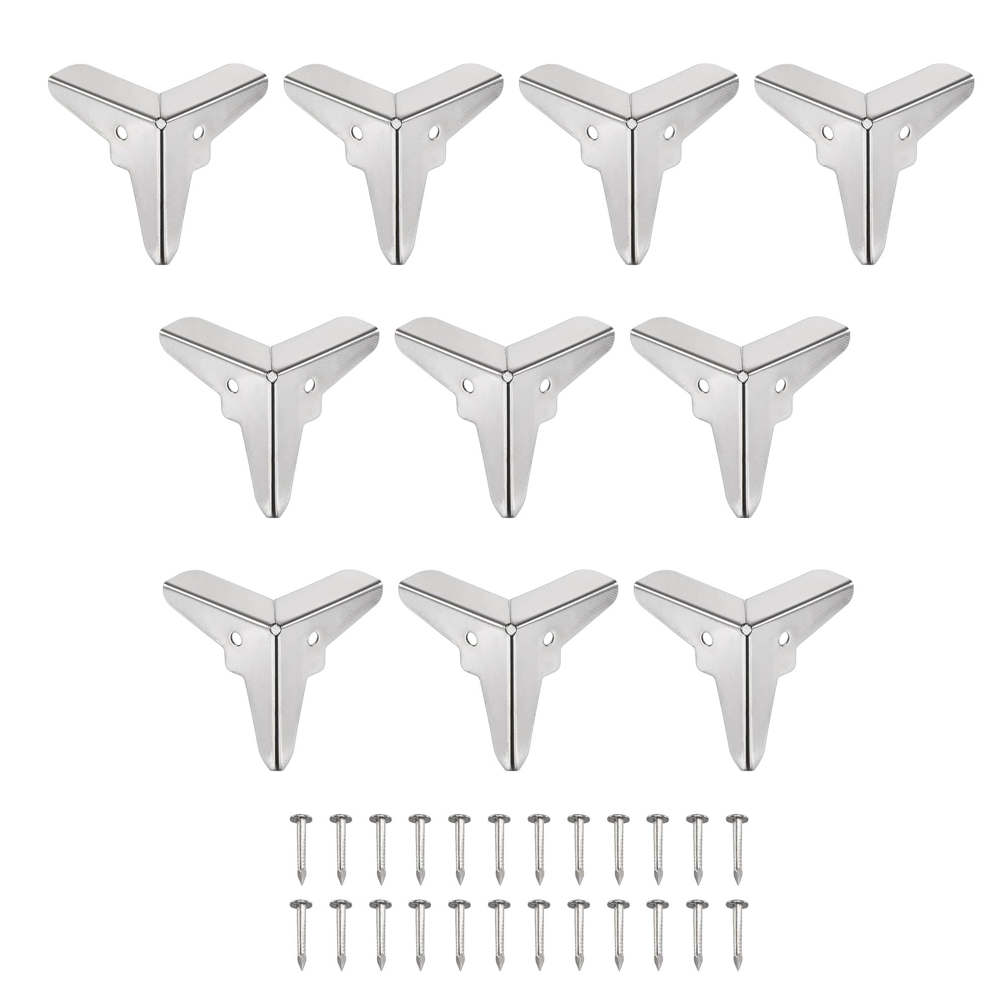 Amazon.com: uxcell 19x19x19mm Metal Box Corner Protectors Edge Guard ...