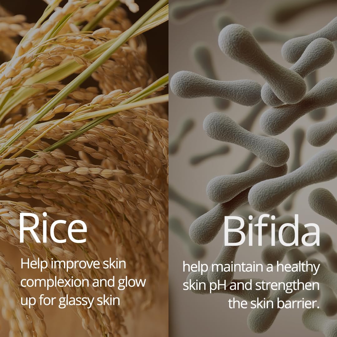Farmstay Rice & Bifida Siero incandescente, correttore per la rimozione delle macchie scure per il viso con niacinamide, per donne e uomini, cura della pelle coreana, 1,18 fl. oz.