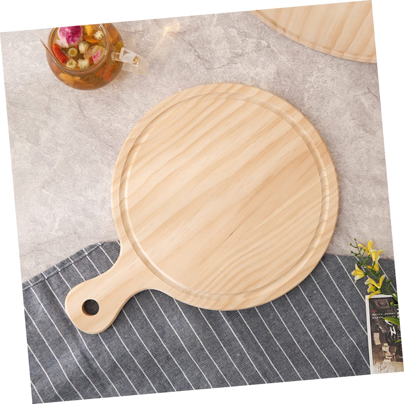 ABOOFAN 12 Pizza Spatula Tray Pizza Pan Pizza Paddle Wooden