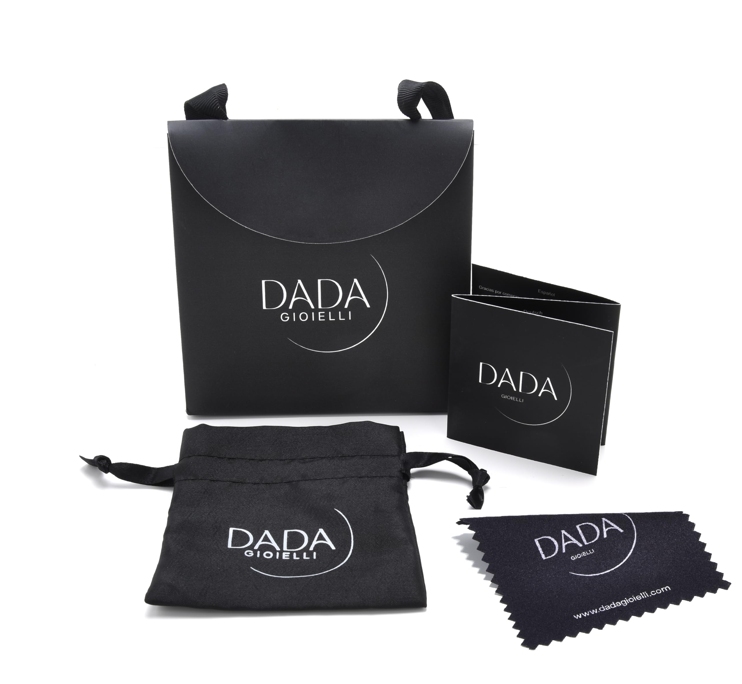 Dada Gioielli - Bracciale Donna Anelli Intrecciati a Nodino con Ciondolo Portafortuna - Acciaio Inossidabile Nickel-Free - Idea Regalo Amica Speciale Sorelle Mamma