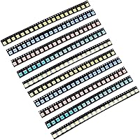 Vista 15 de Kit surtido de luces LED de diodo SMD 0805 de 5 colores x 40 piezas = 200 piezas (Chip mini 2.0mm x 1.2mm para PCB DC 20mA) Bombillas de luz