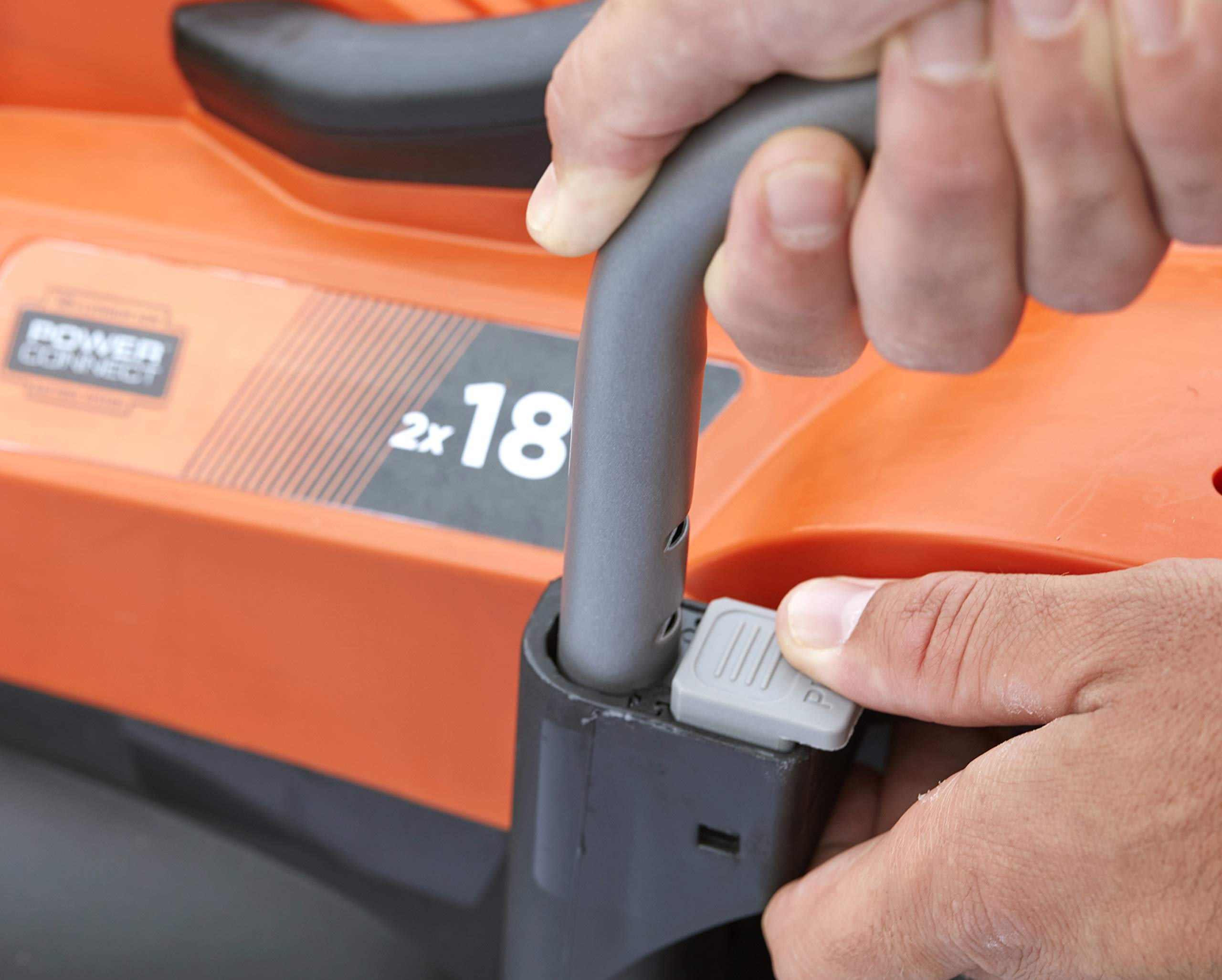 BLACK+DECKER BCMW3318N-XJ - Cortacésped eléctrico de 18V, Ancho corte de 33 cm, 5 alturas ajustables de 25 a 65 mm, Función de mulching, adecuado hasta 600m², Depósito 35L, No incluye batería/cargador