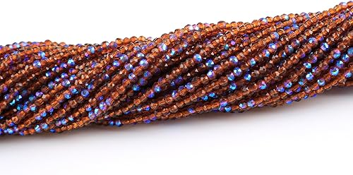 1200 cuentas de cristal de 0.118 pulgadas para hacer pulseras, 48 cuentas espaciadoras sueltas con corte de diamante facetado para hacer joyas,