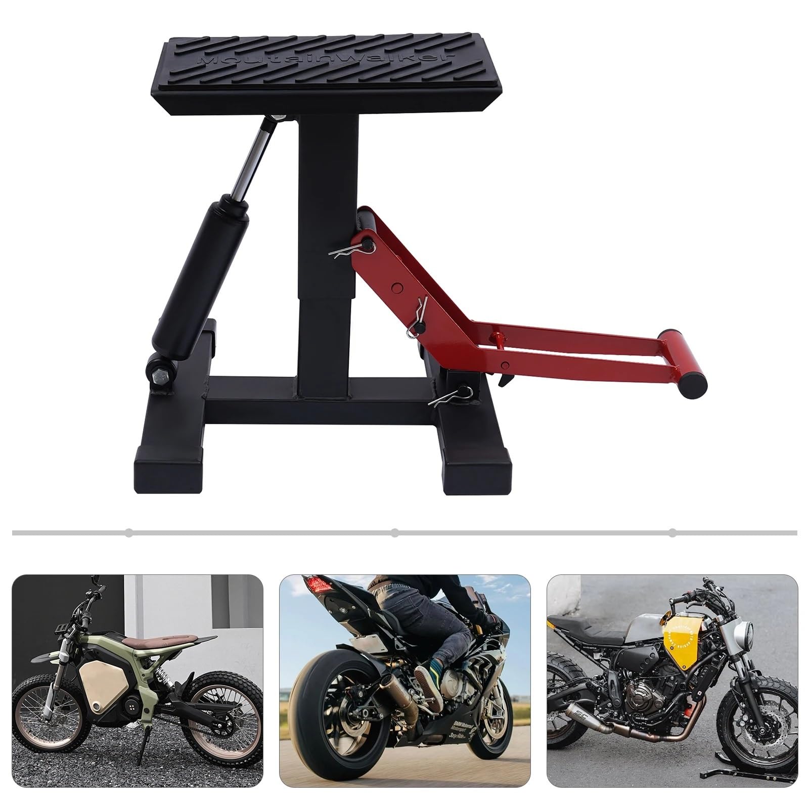 adapter podpórki Podnośnik motocyklowy hydrauliczny Podstawka podnośnika Maksymalne obciążenie 400 kg/882 funtów
