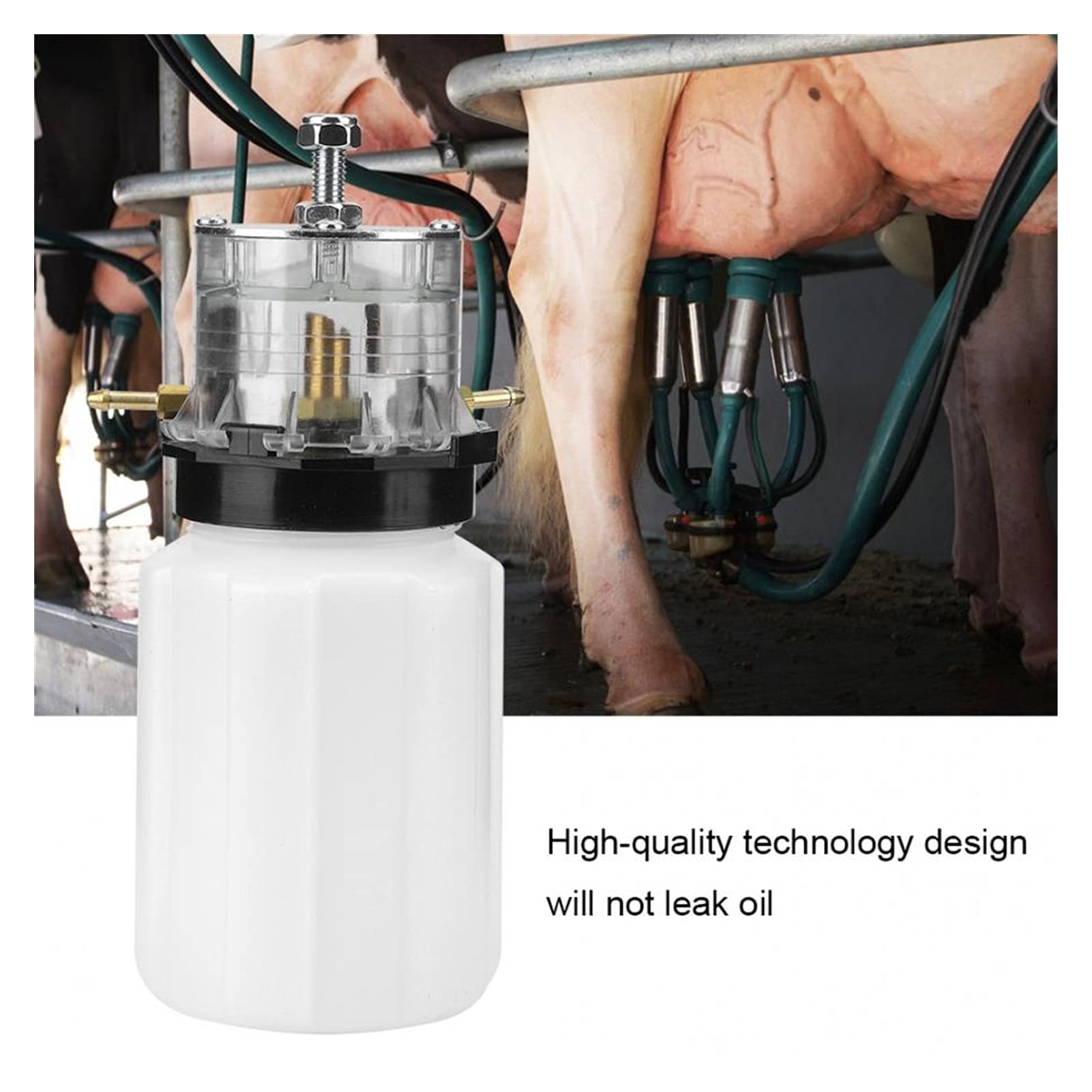 Apparecchiature per mungitura Pentola di olio milkatore può per la mucca pecora capre mungitrice per la mungitura pompa per vuoto accessorio macchina per latticella di latte di olio pot agricola latte